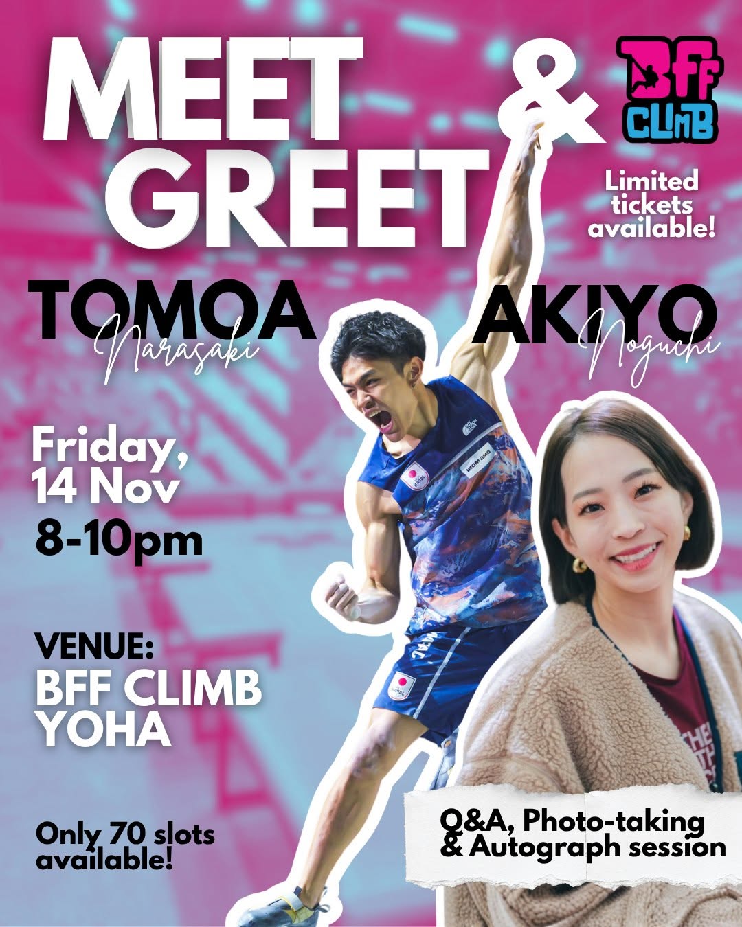 Meet & Greet: Tomoa Narasaki & Akiyo Noguchi