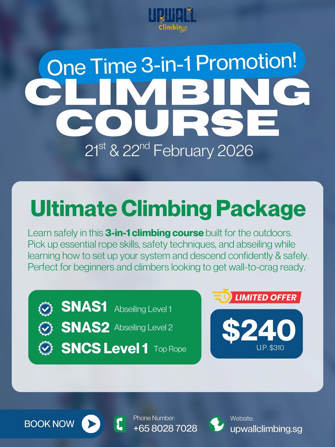3-in-1 Climbing Course (SNAS1, SNA2, SNCS1)