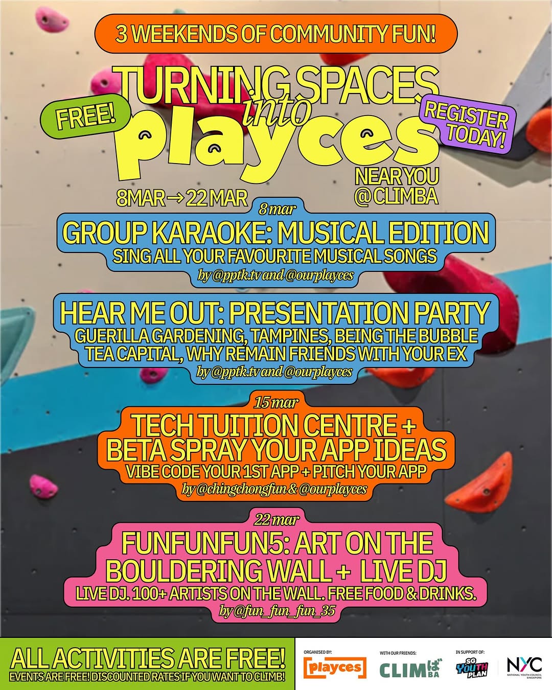 Turning Spaces into Playces: Karaoke & Presentation Party