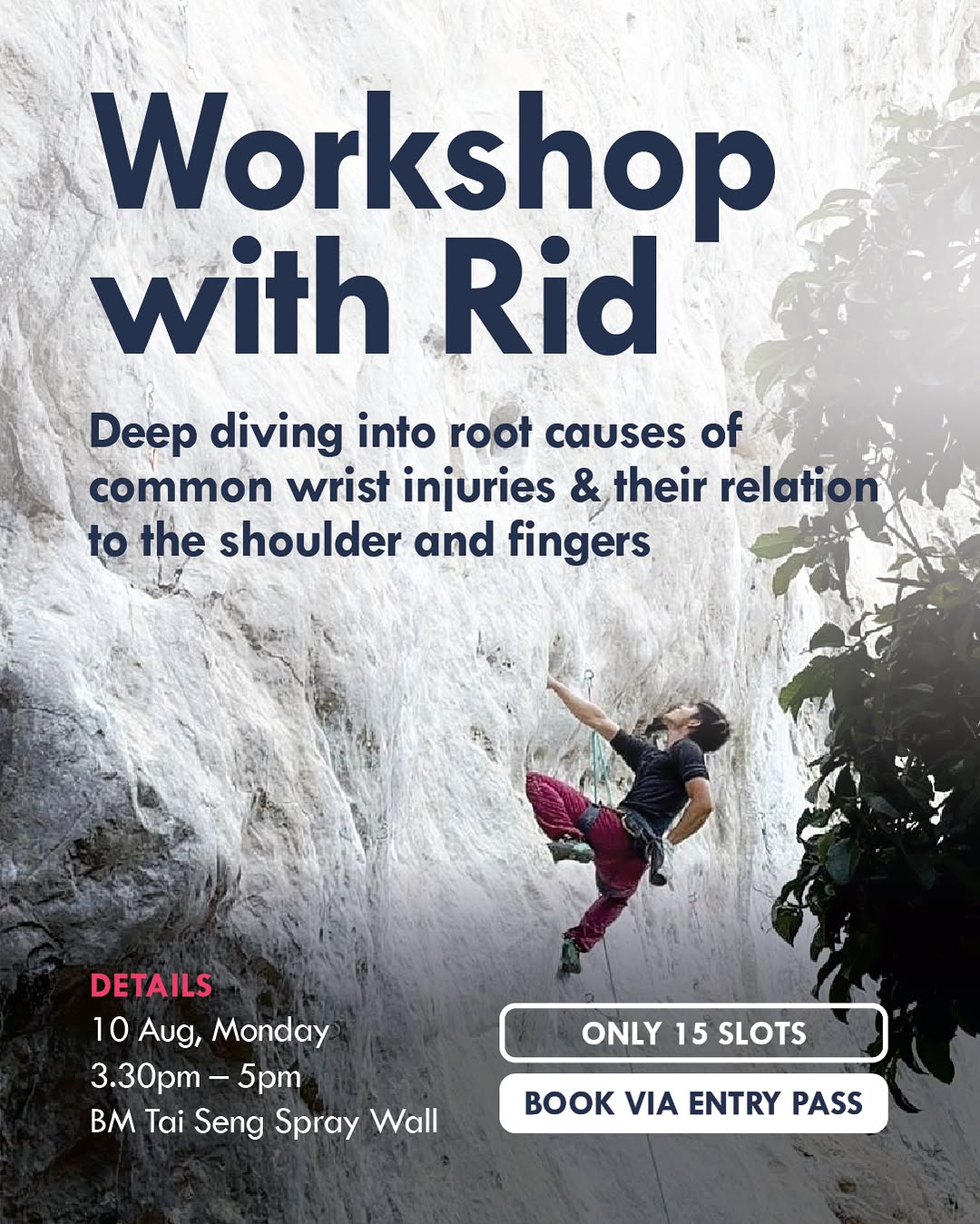 Workshop with @rid.climbphysiosg: Wrist Injuries