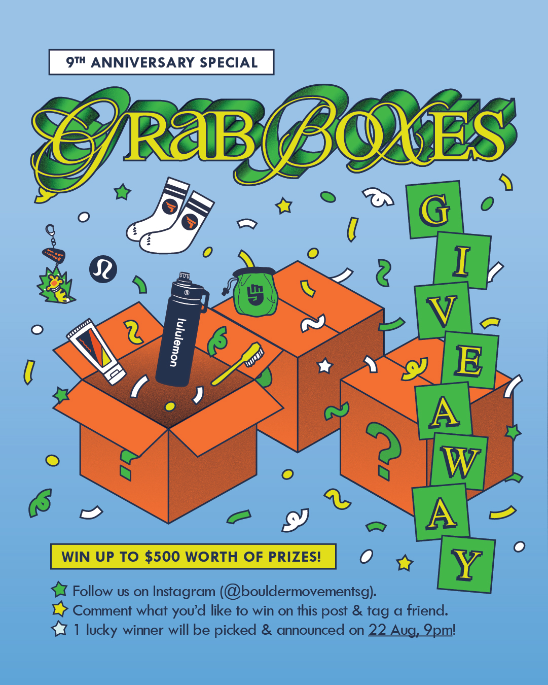 9th Anniversary Special: Grab Box Giveaway ๐
9 years wouldnโt have been possible without your suppo