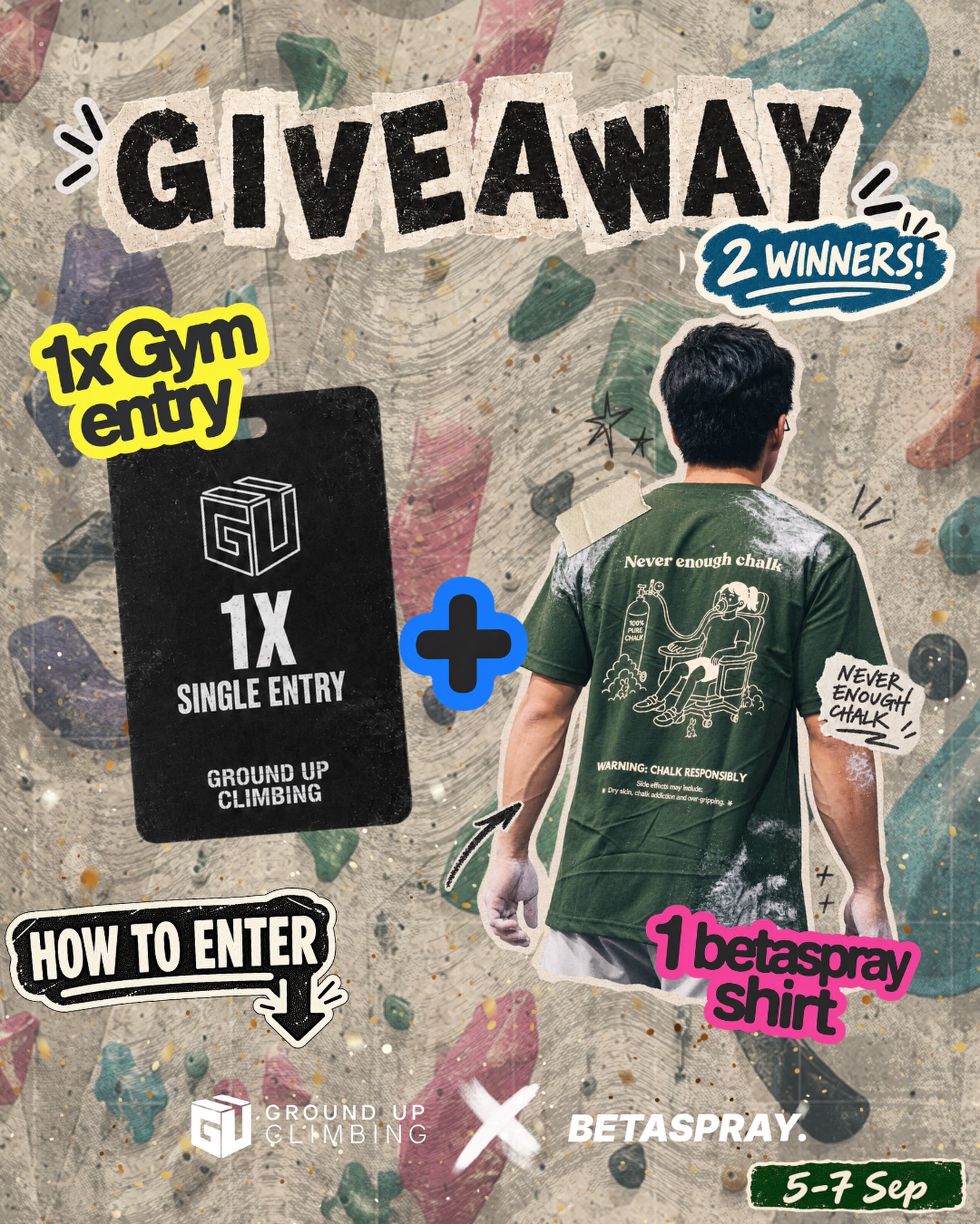 Stand a chance to win a Betaspray shirt + Ground Up gym entry 2 sets up for grabs! ๐งโโ๏ธ
GIVEAWAY P