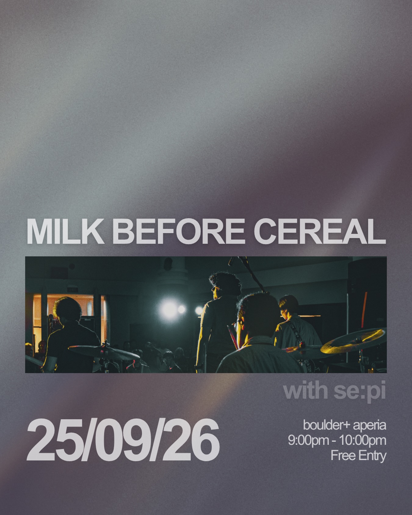 Milk Before Cereal & se:pi Live at Boulder+ Aperia